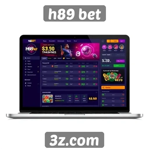 Interface do H89 Bet é amigável e intuitiva